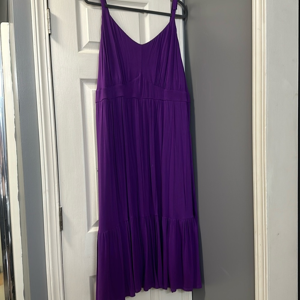 Torrid purple maxi dress with pockets